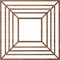 Ekena Millwork Raven Wood Fretwork Pierced Ceiling Medallion, Walnut, 34"OD x 12 1/2"ID x 1/4"T CMWP34X34X0250RAWA - alternate 5